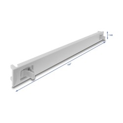 19? 1 HE Blindpanel ABS Kunststoff mit Einrastfunktion (Snap-In) grau — Buy in Cyprus with Fast Delivery
