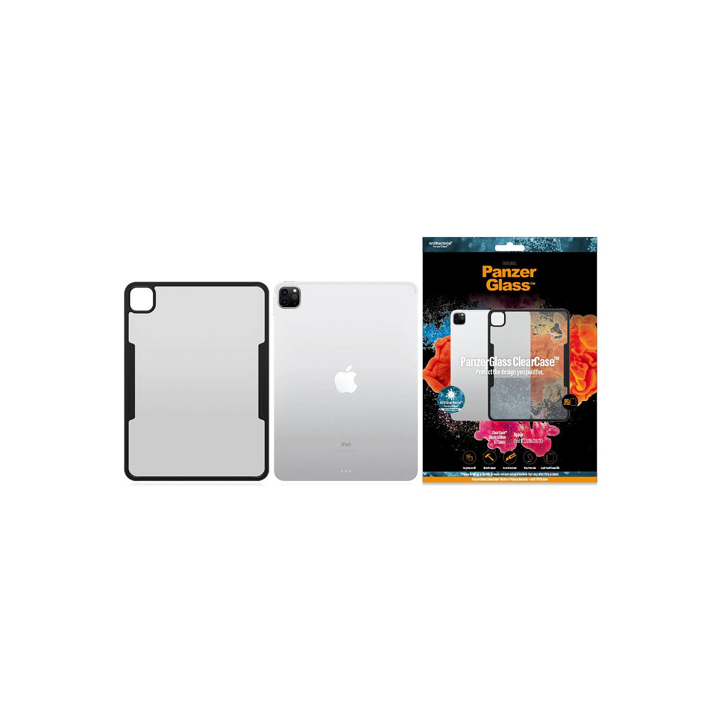 PanzerGlass ClearCase Apple iPad 11 (2018 2020 2021). Black — Buy in Cyprus with Fast Delivery