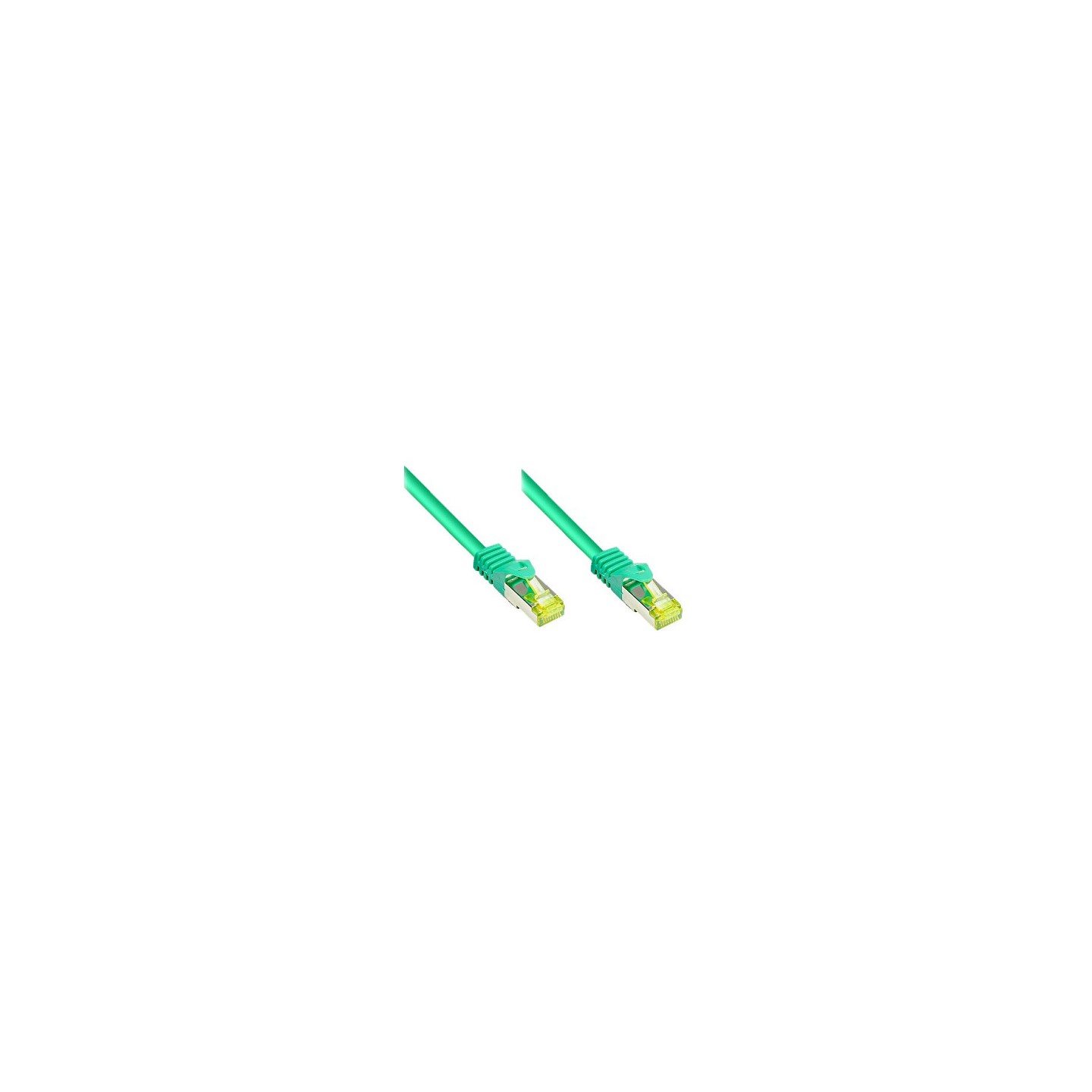 GoodConnections RJ45 Patchkabel mit Cat. 7 Rohkabel und Rastnasenschutz (). S FTP. PiMF. halogenfrei. 500MHz. OFC. gr...