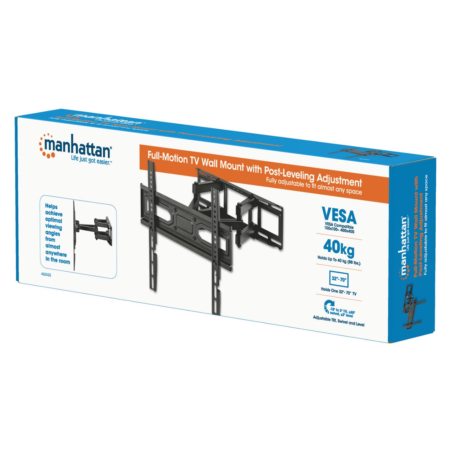 MANHATTAN TV-Wandhalterung 32'-70' 40kg Full Motion — Buy in Cyprus with Fast Delivery
