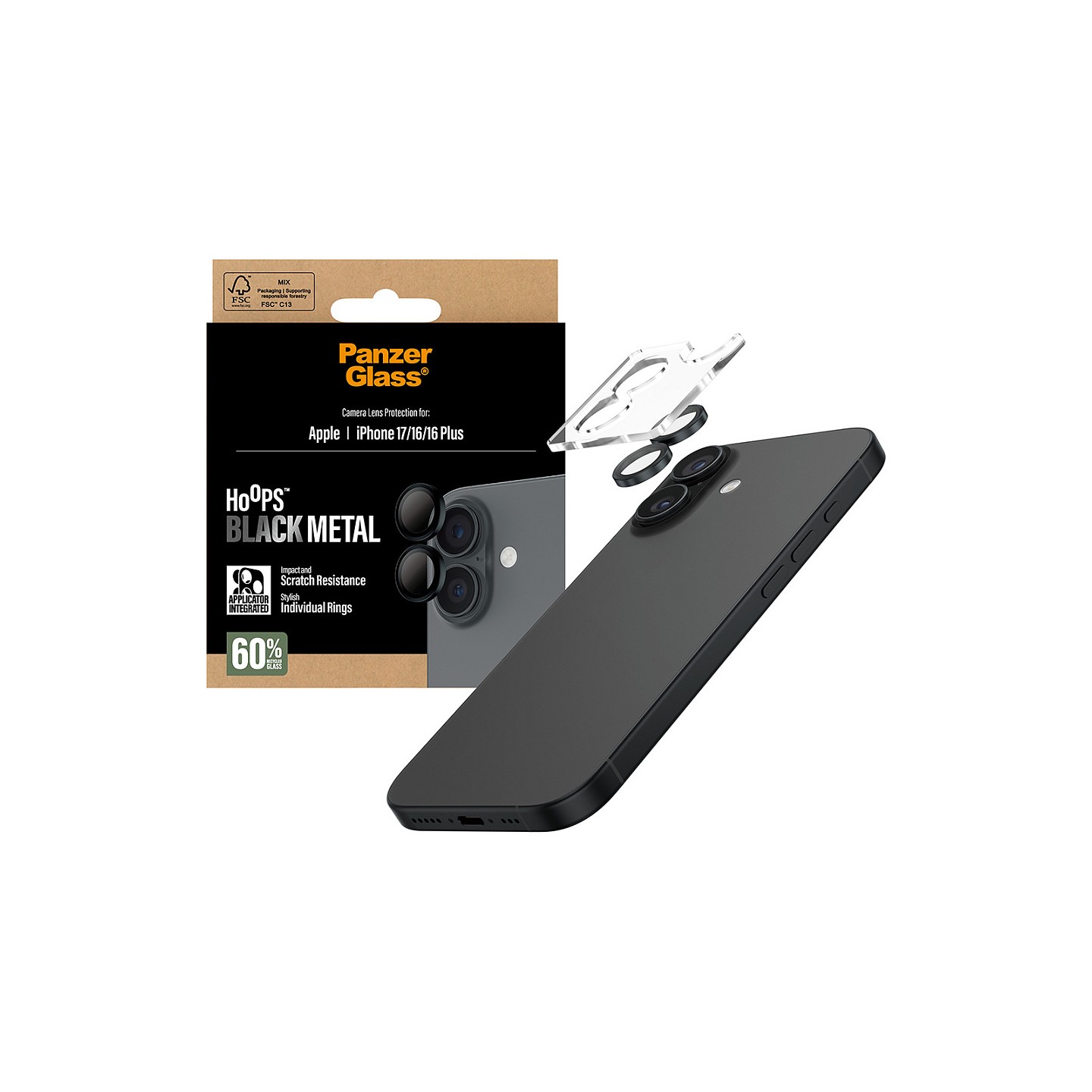 PanzerGlass Hoops black iPhone 17 16 16 Plus — Buy in Cyprus with Fast Delivery