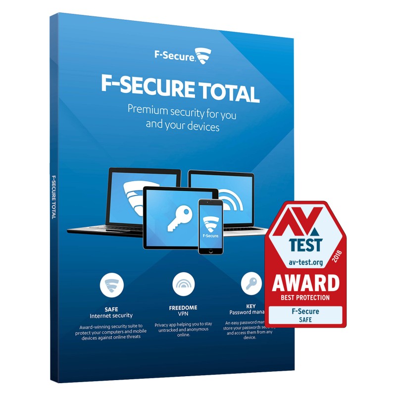 F-SECURE Total Security - 5 Devices. 2 Year - ESD-DownloadESD — Buy in Cyprus with Fast Delivery