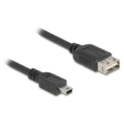 Delock USB 2.0 Kabel USB Typ Mini-B Stecker zu EASY USB Typ-A Buchse 0.5 m — Buy in Cyprus with Fast Delivery
