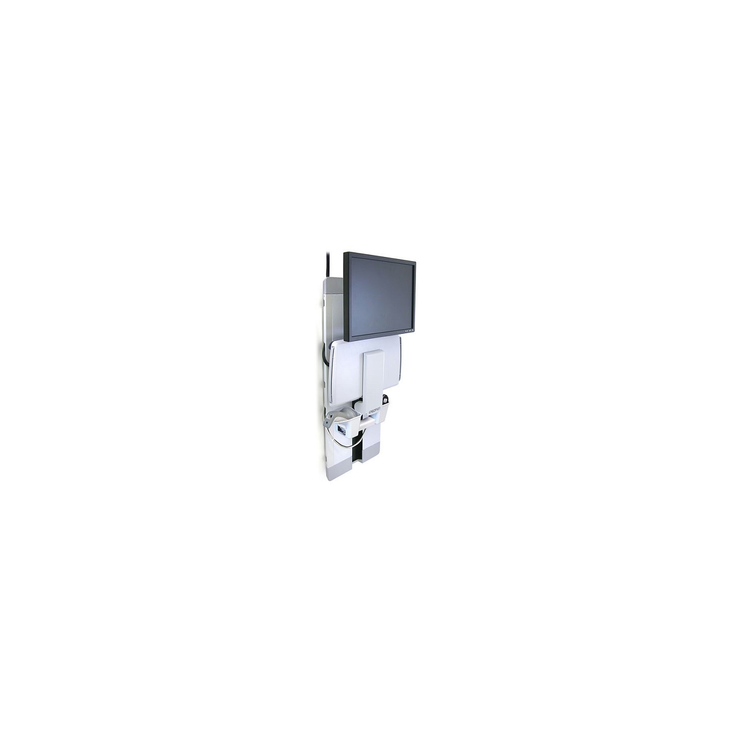 ERGOTRON StyleView Vertical Lift weiss herausziehbare Tastatur Mausablage+Scannerhalterung Display bis 61cm 24Zoll