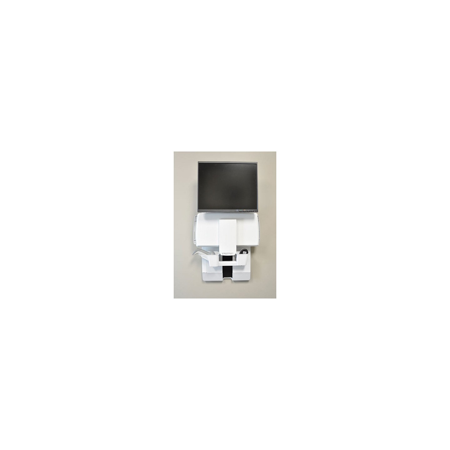 ERGOTRON StyleView Vertical Lift weiss herausziehbare Tastatur Mausablage+Scannerhalterung Display bis 61cm 24Zoll