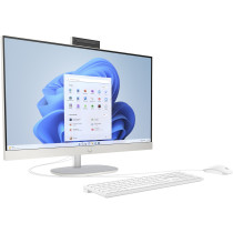 HP All-in-One 27-cr0007ng - 27-inch FHD IPS, AMD Ryzen 5 7520U, 16GB, 512GB SSD, White, Windows 11 Home