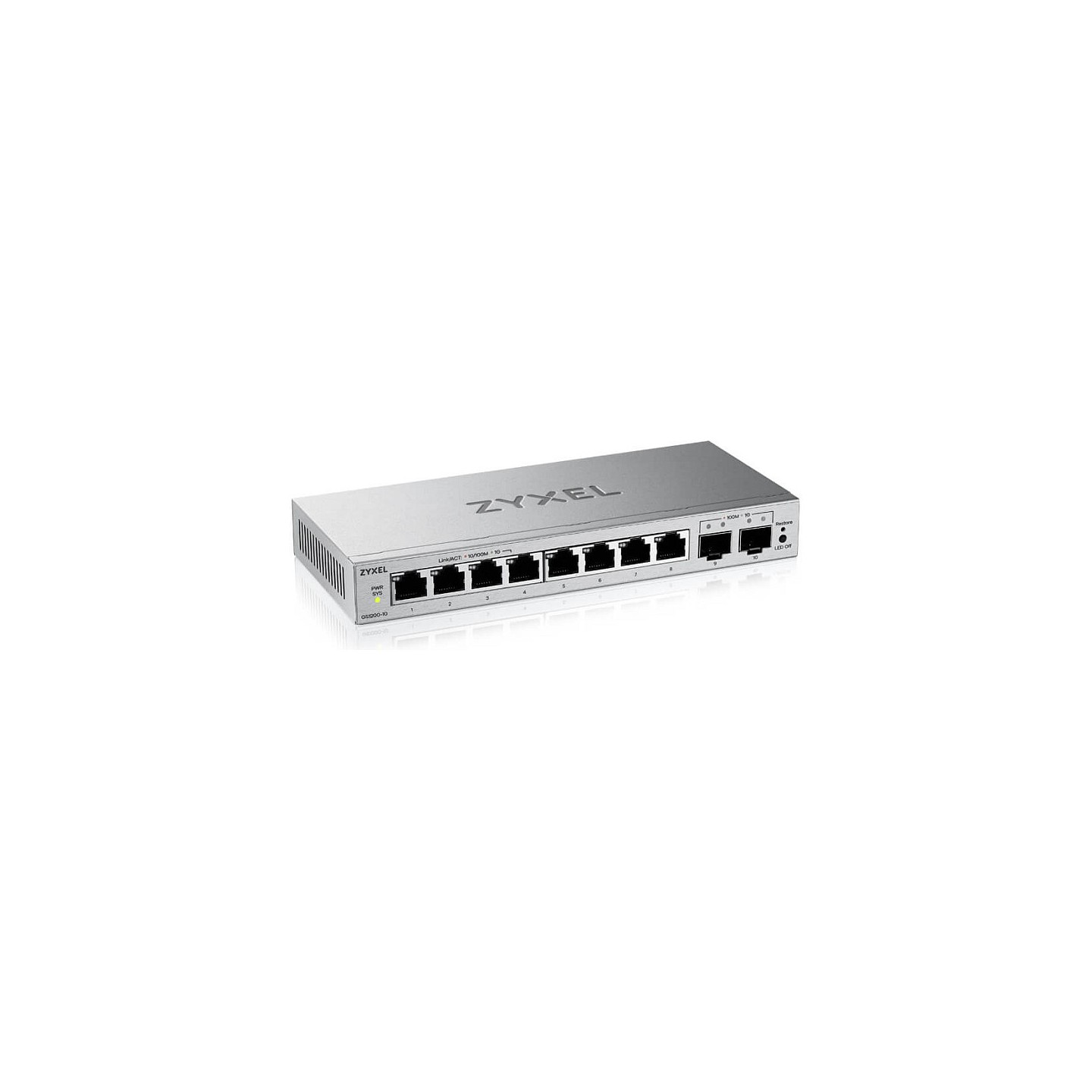 ZyXEL GS1200-10V3 8-Port Gigabit. 2 x SFP web smart managed — Buy in Cyprus with Fast Delivery