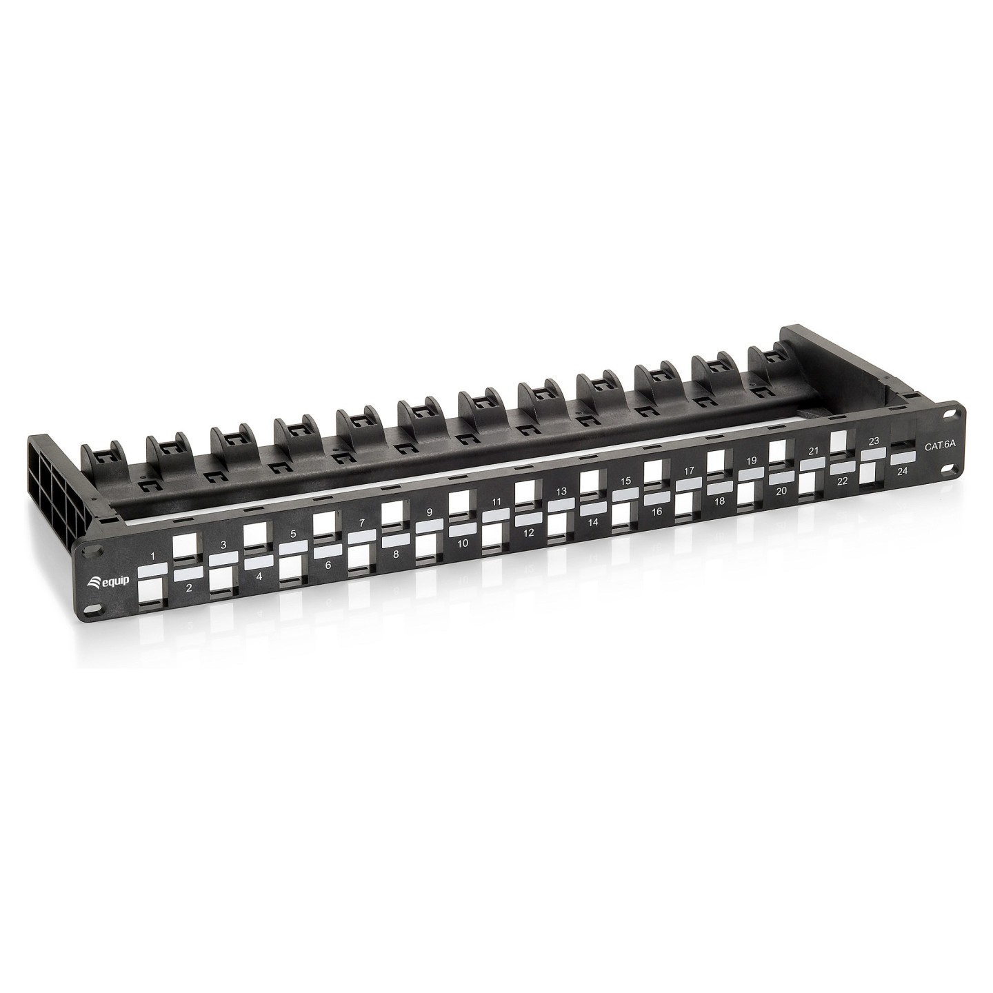 Equip Patchpanel 24x Cat6A 19' UTP 1HE Keystone Montage sw — Buy in Cyprus with Fast Delivery