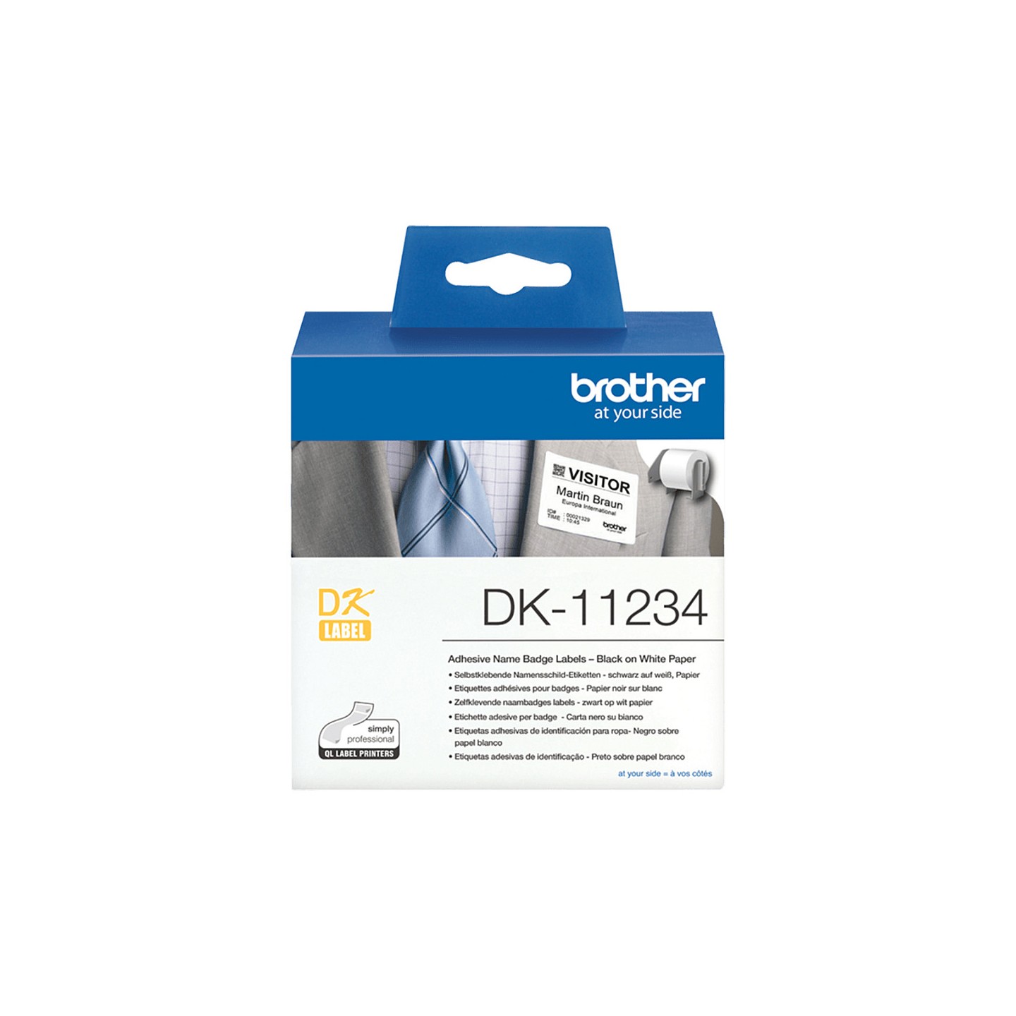 BROTHER name badge labels 260 pcs roll 60 x 86 DK single label roll — Buy in Cyprus with Fast Delivery