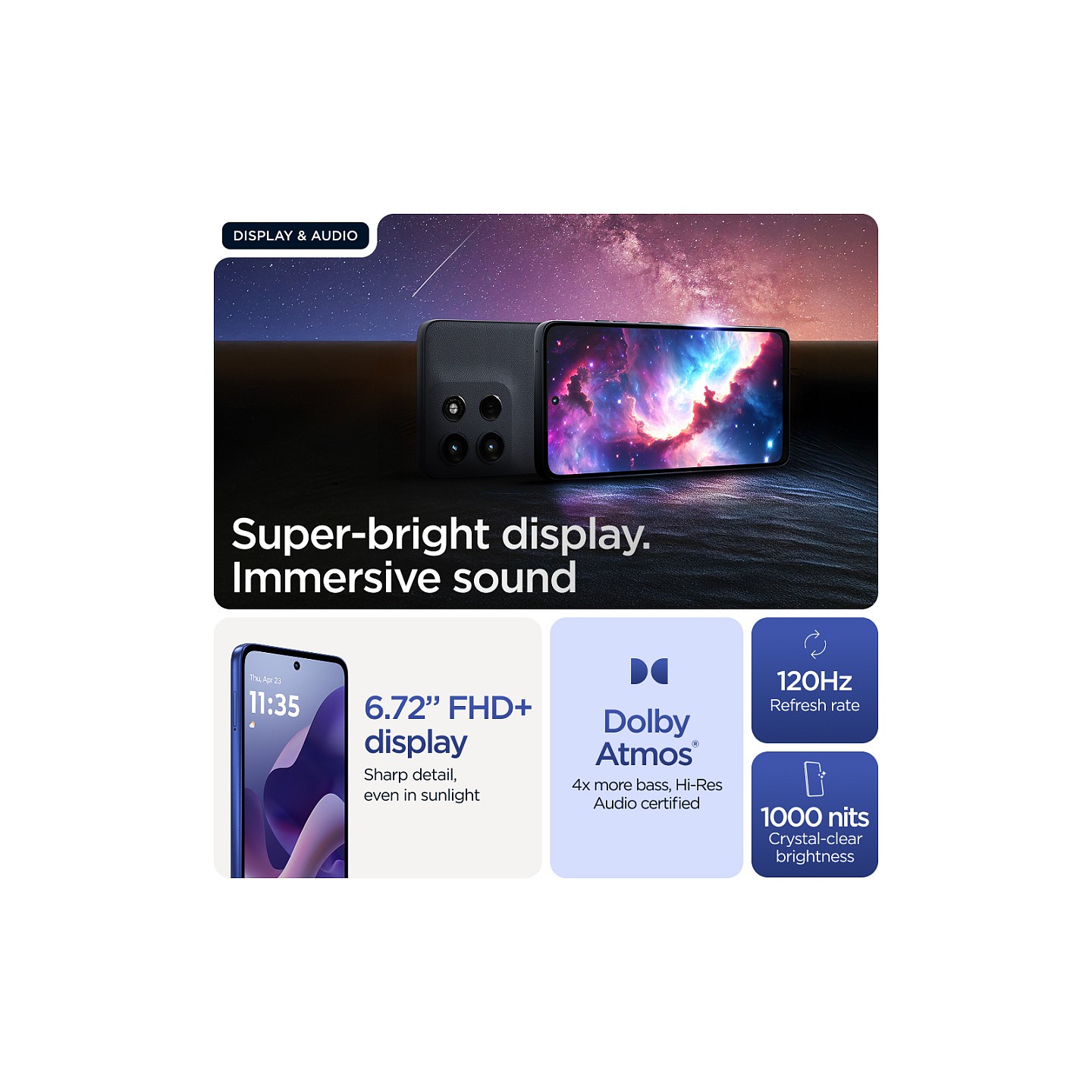 Motorola XT2529-2 moto g56 Dual Sim 8+256GB 5G pantone dazzling blue — Buy in Cyprus with Fast Delivery