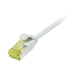 Synergy21 Patchkabel RJ45. CAT6A 500Mhz. 7.5m. grau. U FTP. slimline rund d3.8mm. TPE LSZH(Superflex). AWG32. mit CA...