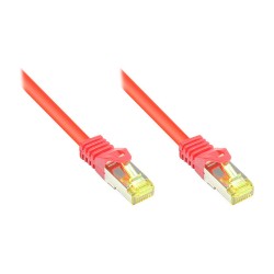 GoodConnections RJ45 Patchkabel mit Cat. 7 Rohkabel und Rastnasenschutz (). S FTP. PiMF. halogenfrei. 500MHz. OFC. ro...