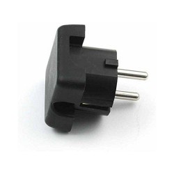 BACHMANN Schutzkontaktstecker schwarz flach — Buy in Cyprus with Fast Delivery