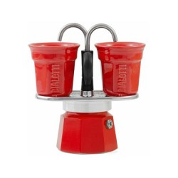 Bialetti Mini Express - Espressokocher-Set - rot + 2 Becher in rot — Buy in Cyprus with Fast Delivery