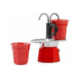 Bialetti Mini Express - Espressokocher-Set - rot + 2 Becher in rot — Buy in Cyprus with Fast Delivery
