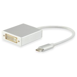 Equip Adapter USB-C - to DVI-I DualLink (24+5) 2k60Hz 0.15m si — Buy in Cyprus with Fast Delivery