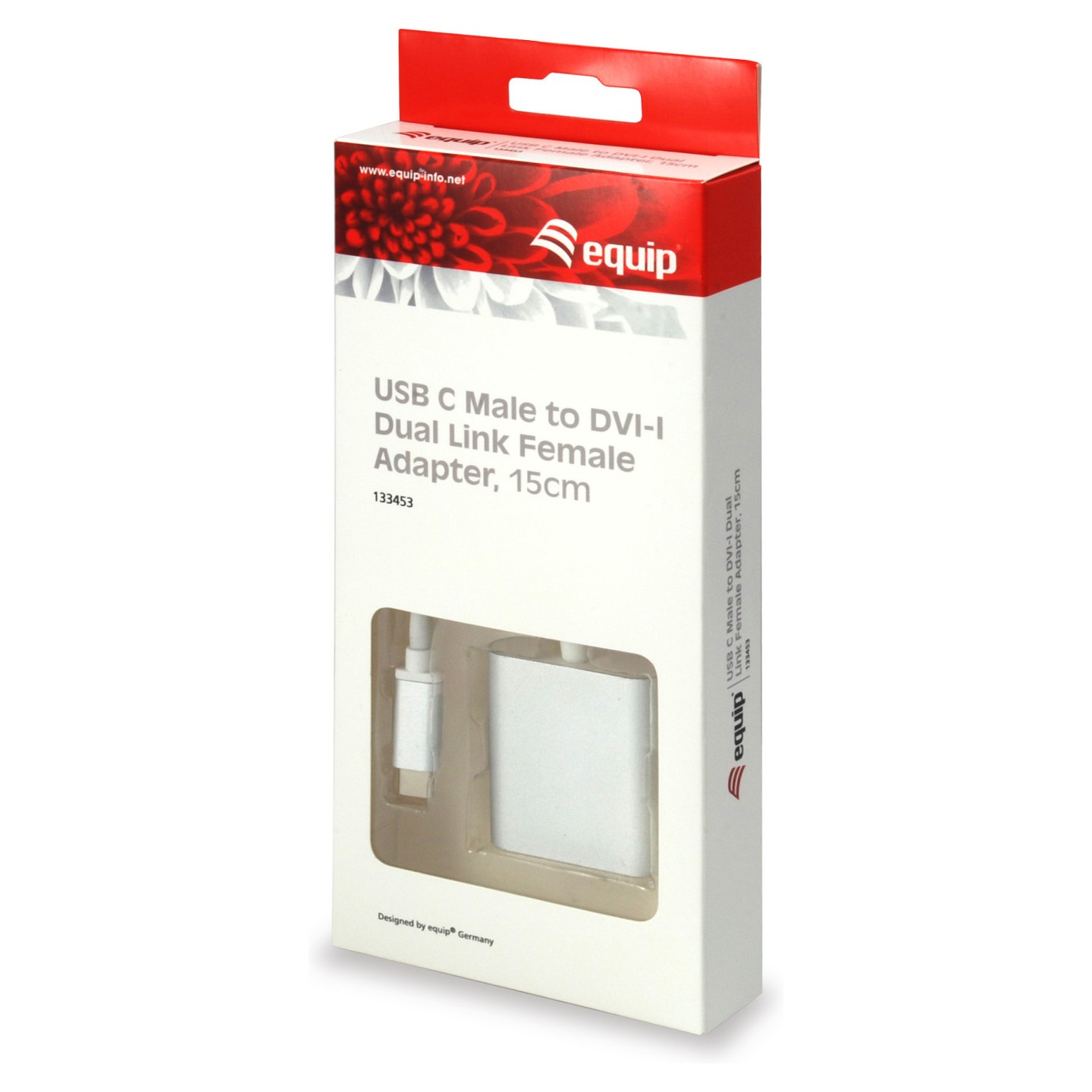 Equip Adapter USB-C - to DVI-I DualLink (24+5) 2k60Hz 0.15m si — Buy in Cyprus with Fast Delivery