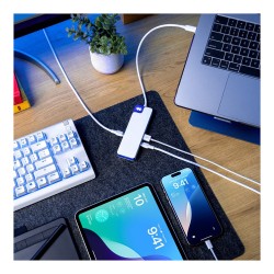 D TARGUS HyperDrive Flex 8 Port USB-C Hub Blue — Buy in Cyprus with Fast Delivery