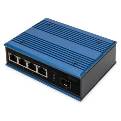 DIGITUS 4-Port Fast Industrie Switch Unmanaged + 1 SFP Uplink — Buy in Cyprus with Fast Delivery