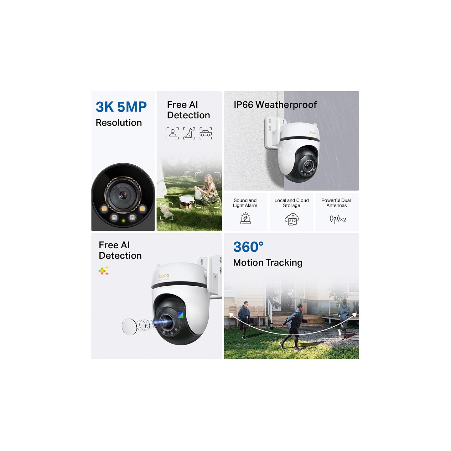 TP-Link Tapo C530WS(EU) Outdoor Pan Tilt Security Wi-Fi Kamera — Buy in Cyprus with Fast Delivery