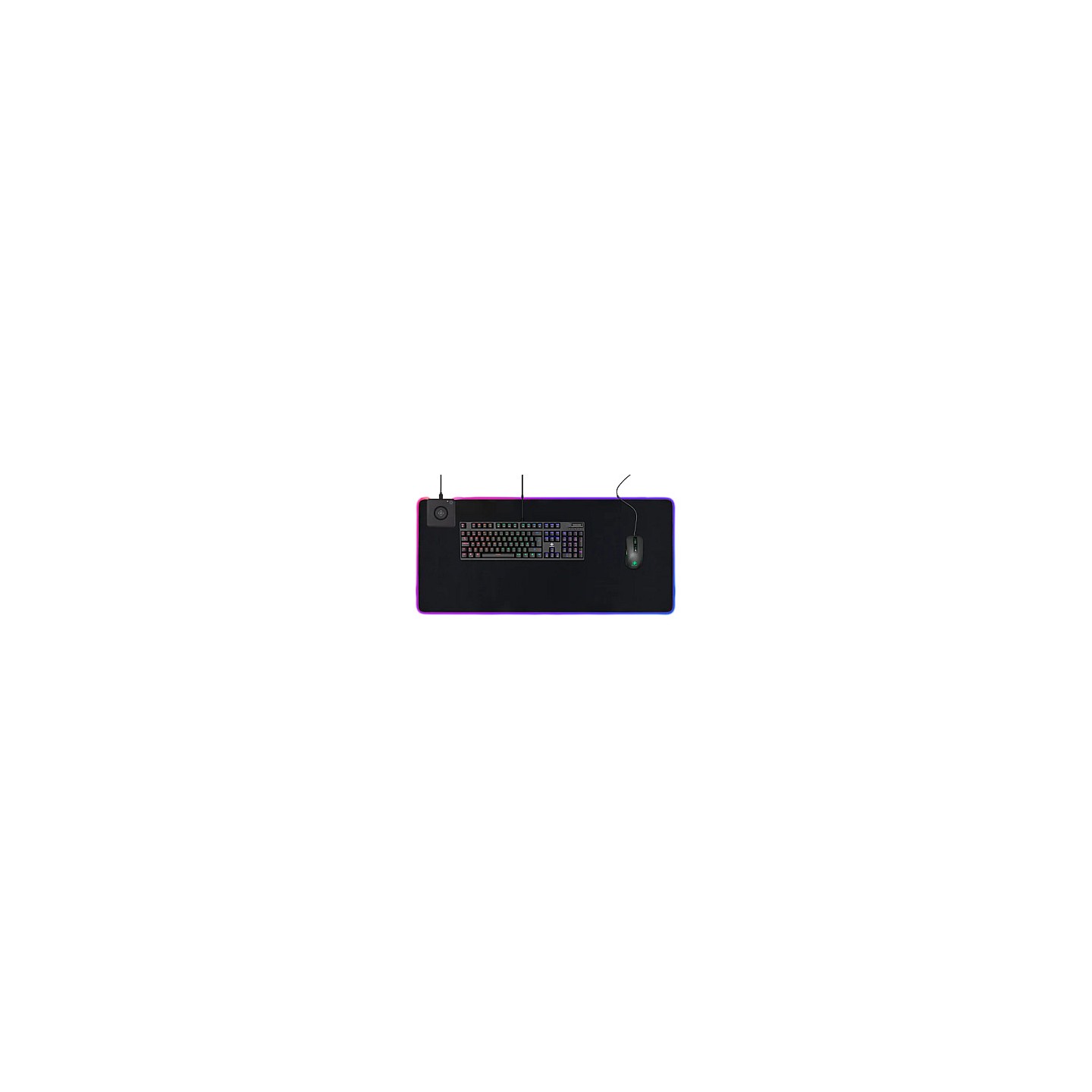 Deltaco RGB Mauspad m. Wireless Charger RGB — Buy in Cyprus with Fast Delivery