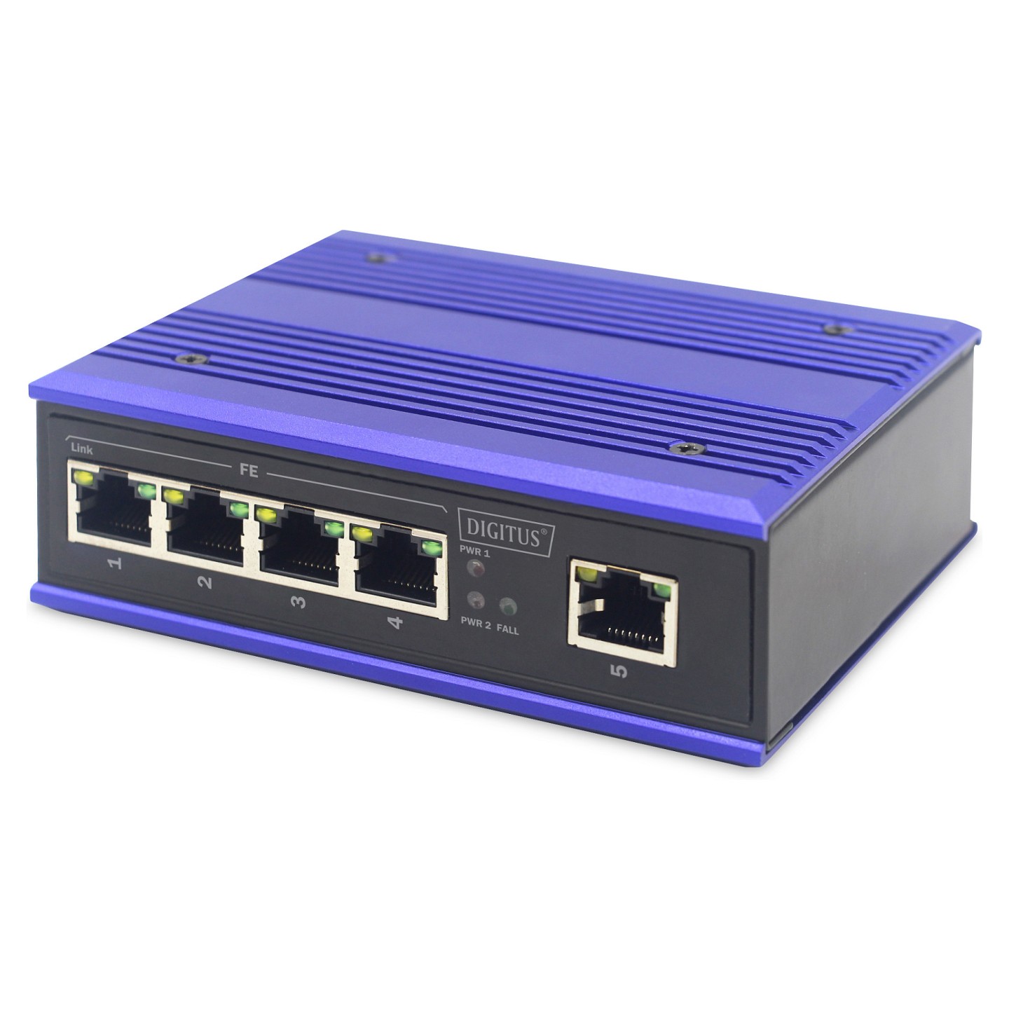 DIGITUS 4-Port Fast Industrie Switch Unmanaged + 1 RJ45 Uplink — Buy in Cyprus with Fast Delivery