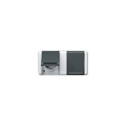 Jung 8220-1 W AP WD-Doppel-Steckdose waagerecht Schriftfeld — Buy in Cyprus with Fast Delivery