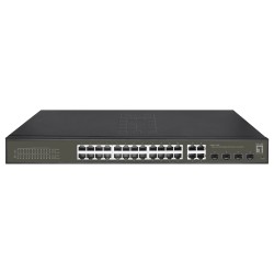 Switch 24x GE GES-2128P 4xGSFP 19' 380W 24xPoE+ — Buy in Cyprus with Fast Delivery