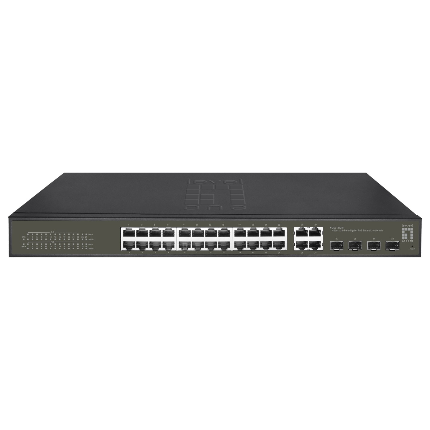 Switch 24x GE GES-2128P 4xGSFP 19' 380W 24xPoE+ — Buy in Cyprus with Fast Delivery