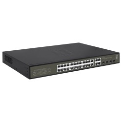 Switch 24x GE GES-2128P 4xGSFP 19' 380W 24xPoE+ — Buy in Cyprus with Fast Delivery