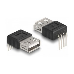 DELOCK Adapter USB 2.0 Typ-A Buchse to 4 Pin 90° gewinkelt — Buy in Cyprus with Fast Delivery