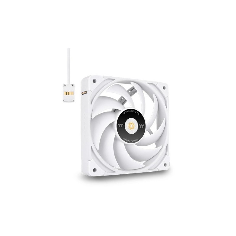 Buy Thermaltake TOUGHFAN EX12 Pro - 120mm White PC Cooling Fan, Swappable Editio... in Cyprus, Nicosia, Limassol, Larnaka, Pafos