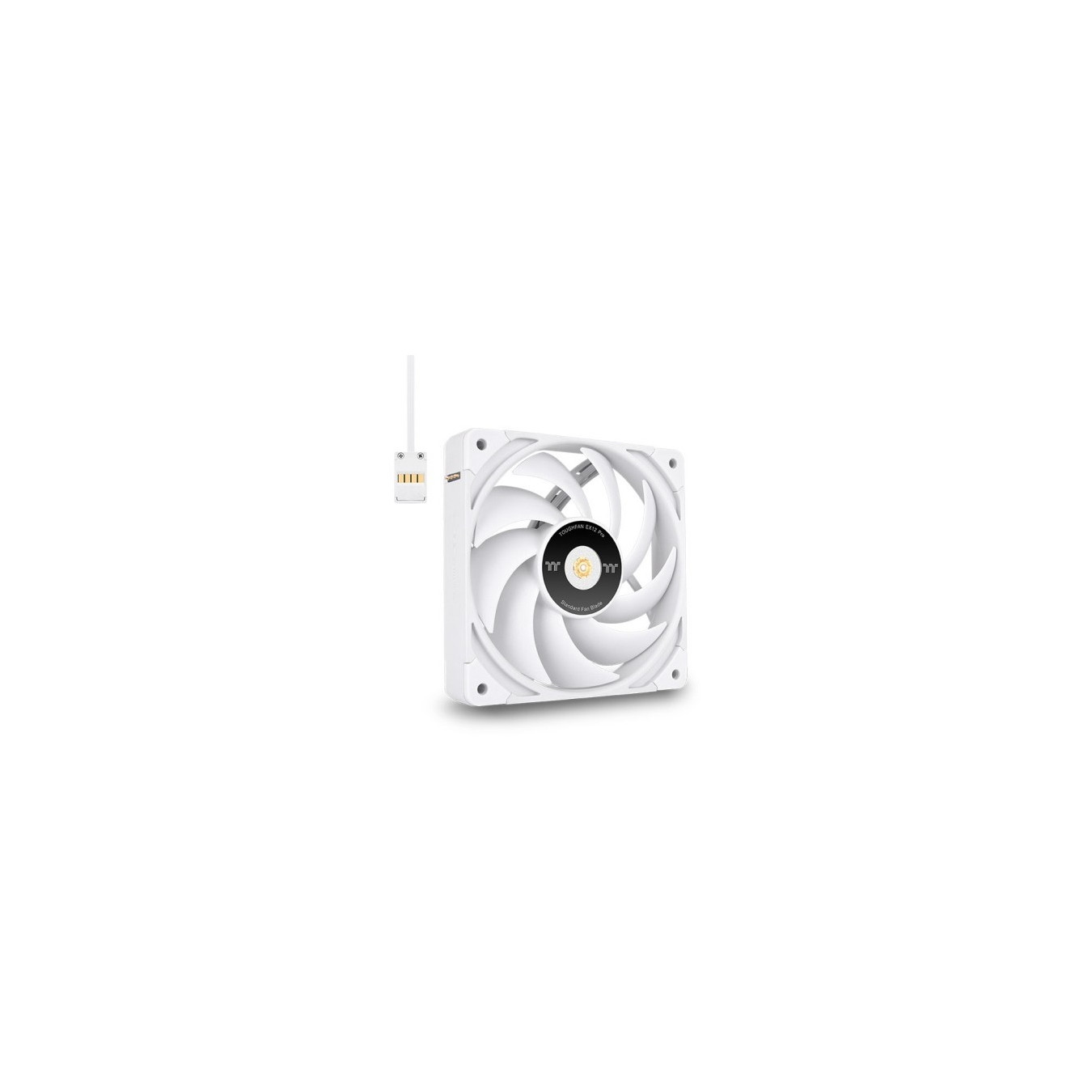 Thermaltake TOUGHFAN EX12 Pro - 120mm White PC Cooling Fan, Swappable Edition 3-Pack (500–2000 RPM)