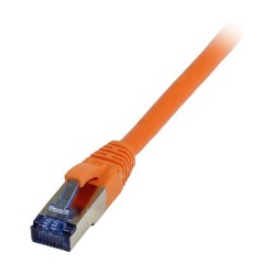 Synergy21 Patchkabel RJ45. CAT6A 500Mhz. 3m. orange. S-STP(S FTP). TPE LSZH(Superflex). AWG26.