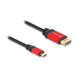DELOCK ?USB Type-C zu DisplayPort Kabel DP Alt Mode 8K 30 Hz mit HDR Funktion 3m rot — Buy in Cyprus with Fast Delivery