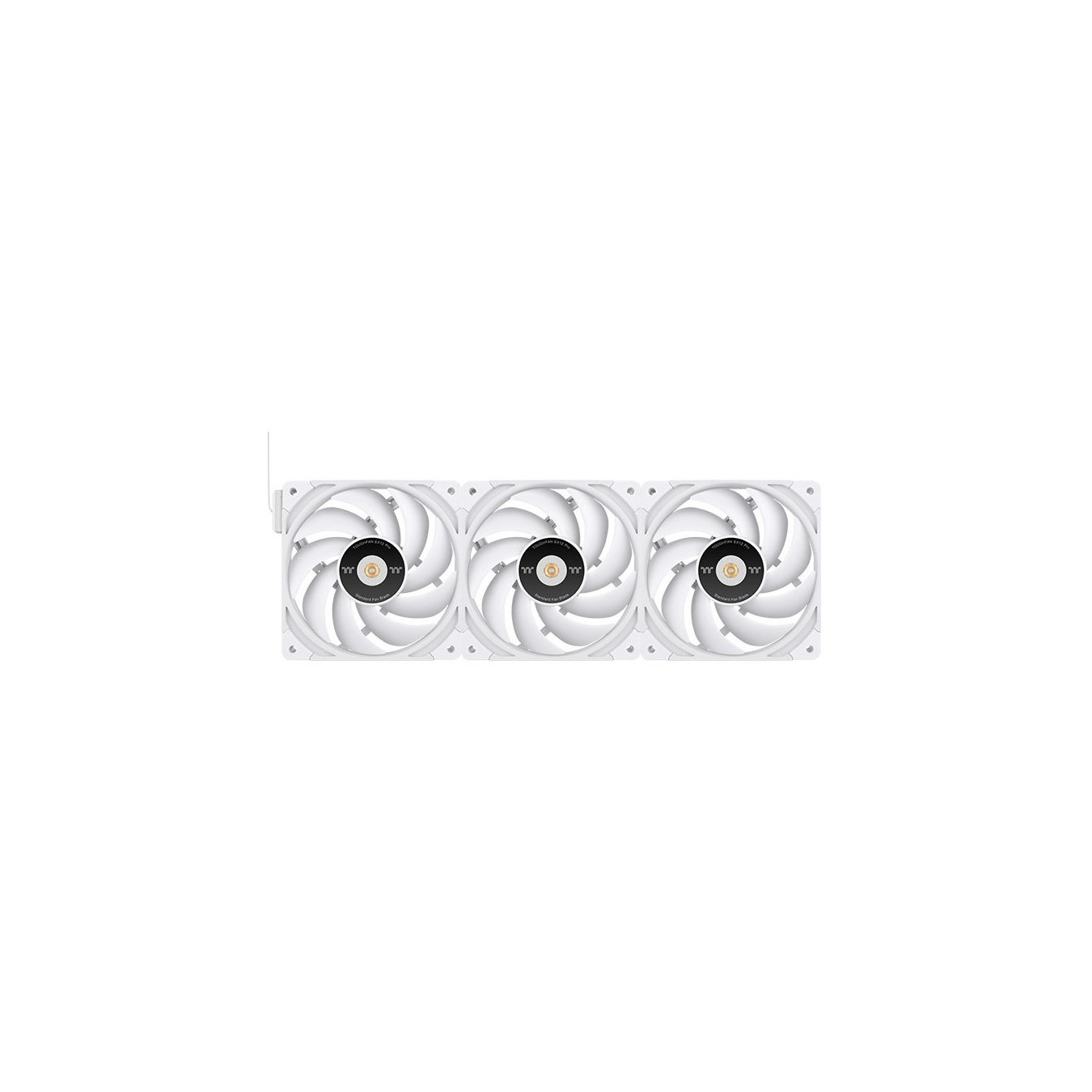 Thermaltake TOUGHFAN EX12 Pro - 120mm White PC Cooling Fan, Swappable Edition 3-Pack (500–2000 RPM)