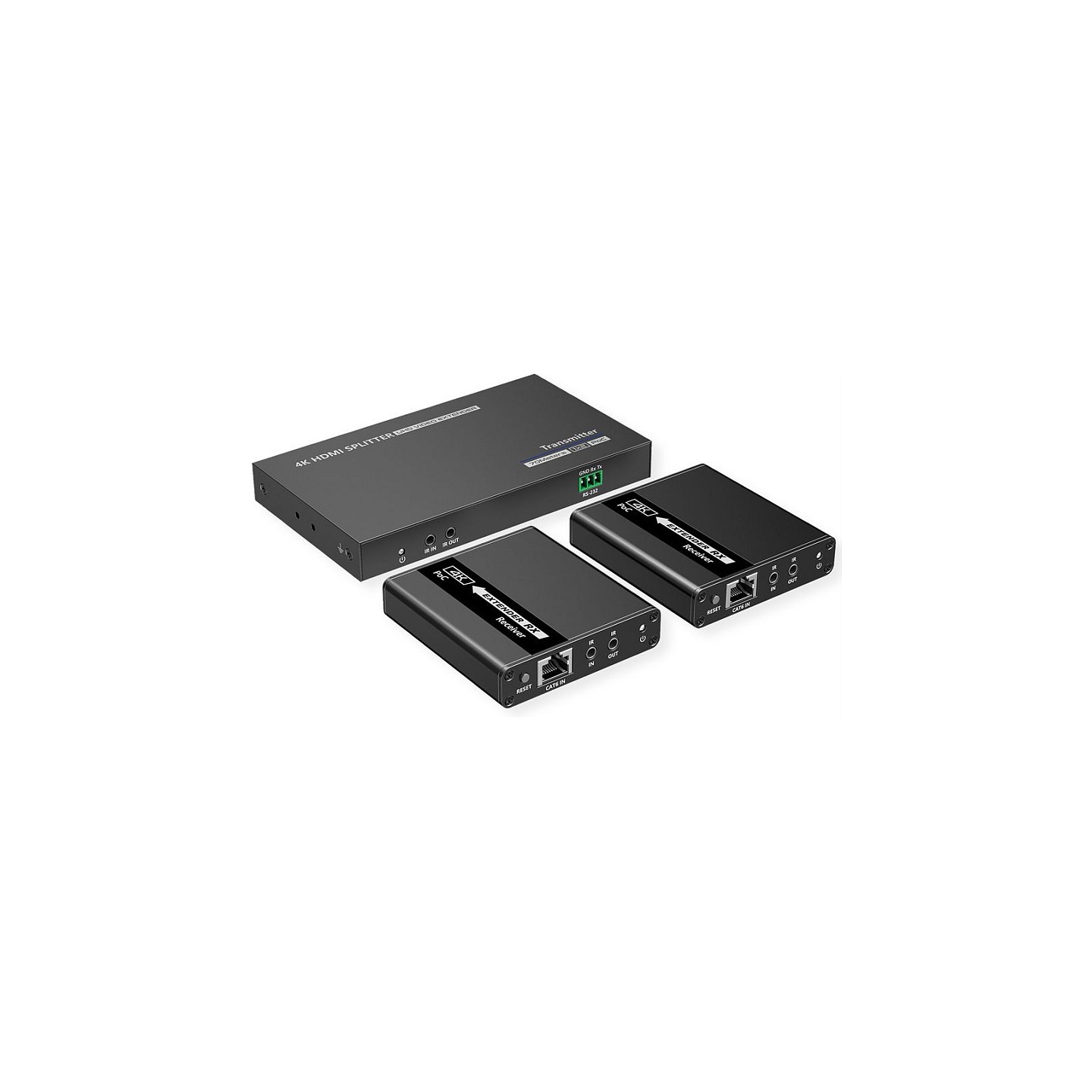 VALUE HDMI Splitter 3fach. mit Verlngerung (2x) ber TP. bis 40 m — Buy in Cyprus with Fast Delivery