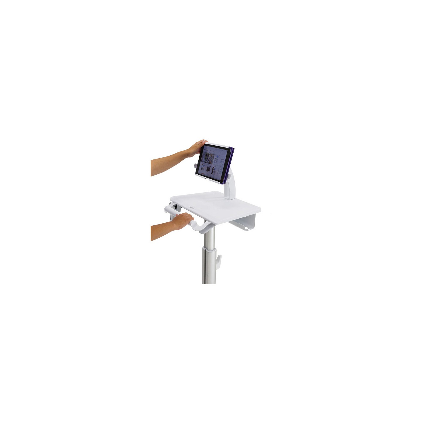 ERGOTRON StyleView Tablet-Wagen SV10 fuer Tablets bis 30.5cm 12Zoll bis 38cm hoehenverstellbar fuer sitzende und steh...