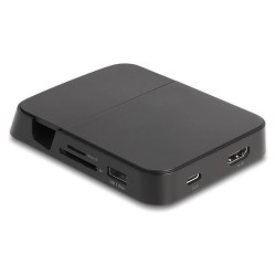 Smartphone Dockingstation 4K mit integrierter Halterung - HDMI USB Hub SD Micro SD für Android oder Windows