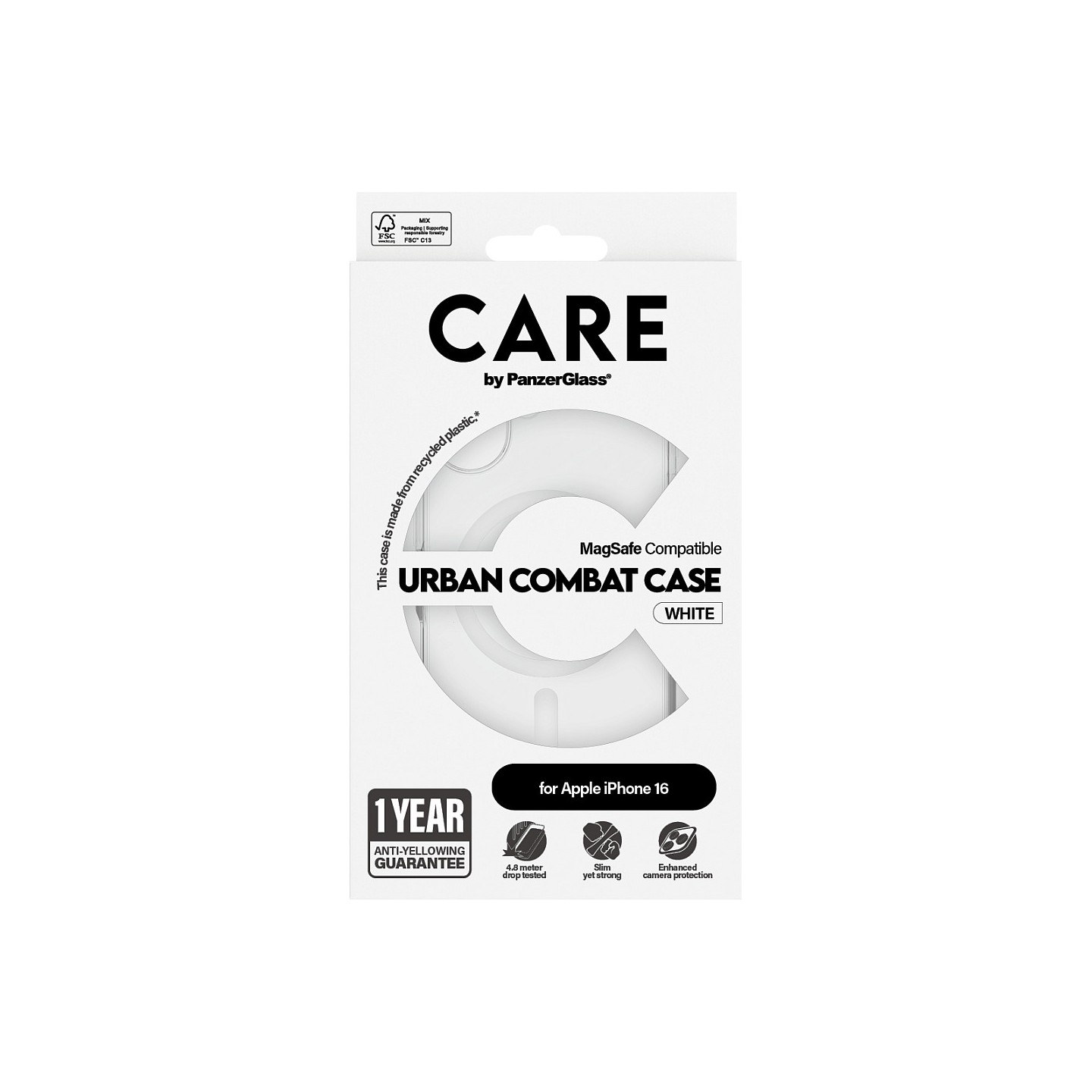 CARE Case Flagship White MagSAFE iPhone 16 — Buy in Cyprus with Fast Delivery