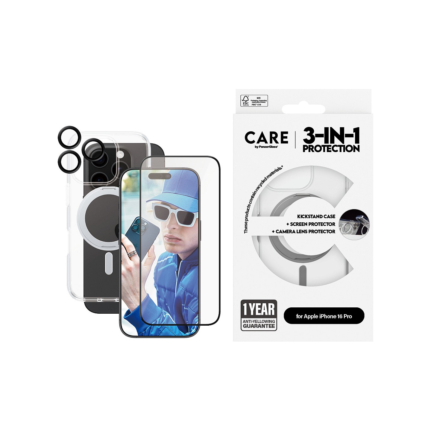 CARE Feature 3-in-1 Ceramic iPhone 16 Pro — Buy in Cyprus with Fast Delivery