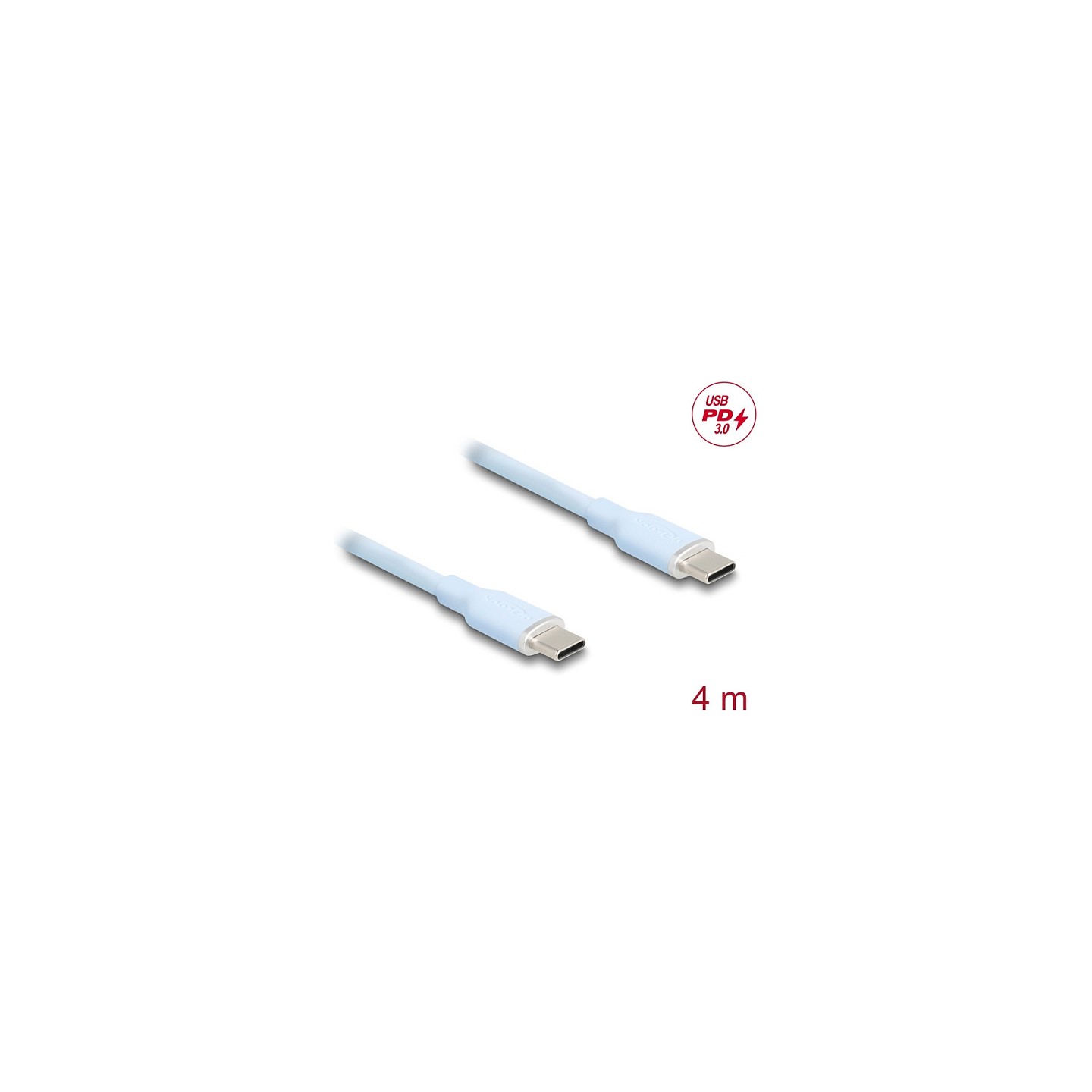 DELOCK USB 2.0 Kabel USB Typ-C St to St PD 3.0 60W 4m blau — Buy in Cyprus with Fast Delivery