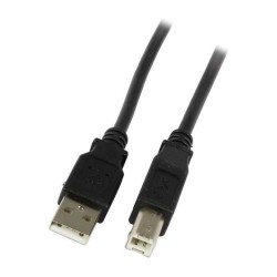Synergy21 Kabel USB. A(St) to B(St). 3.0m. USB2.0. Schwarz. Premium. . — Buy in Cyprus with Fast Delivery