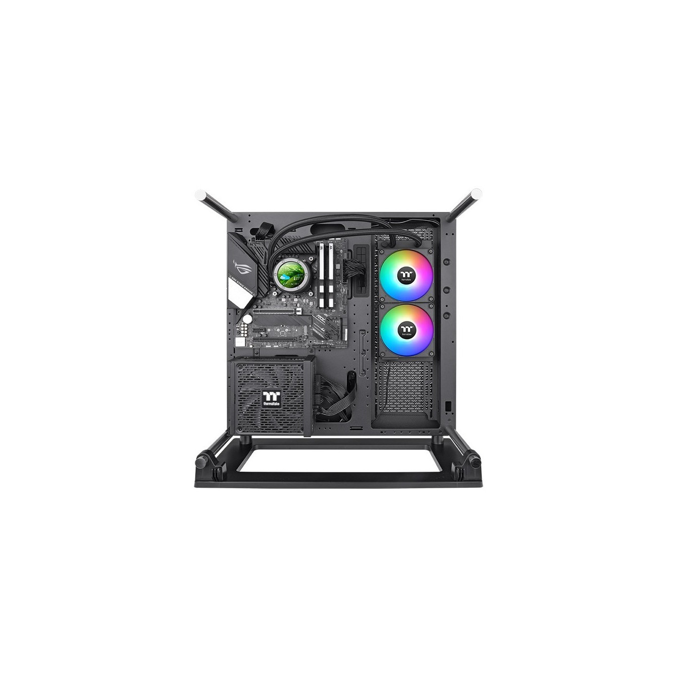 Thermaltake TH240 V2 Ultra EX ARGB AIO Liquid CPU Cooler - CL-W414-PL12SW-A - Black, 240mm, 2x120mm, TFT-LCD