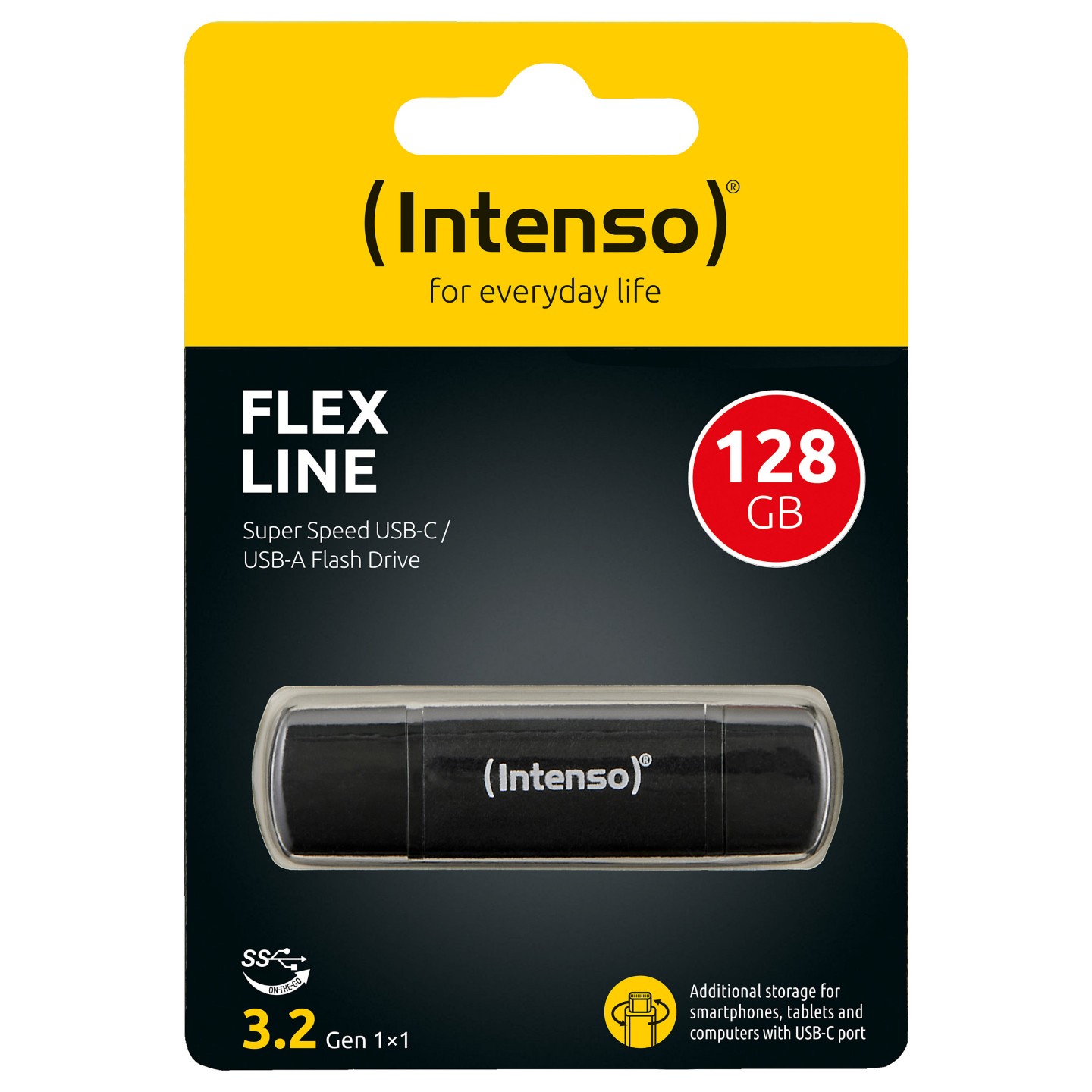 STICK Intenso Flex Line 128 GB (schwarz. USB-C und USB-A) — Buy in Cyprus with Fast Delivery