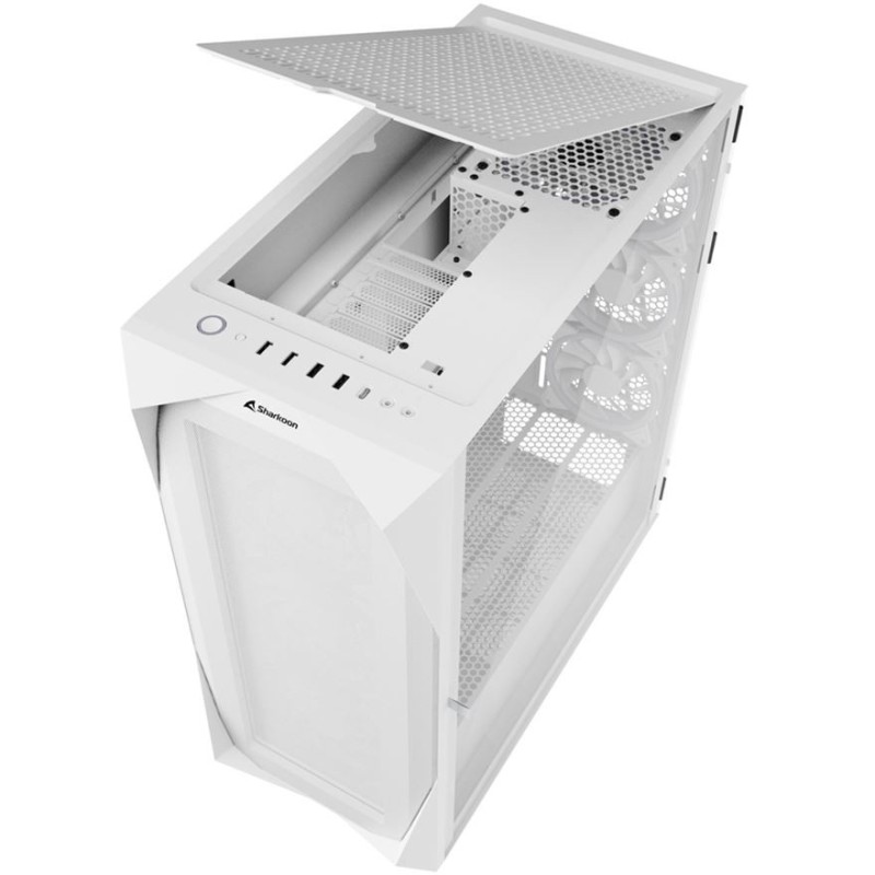 Buy Sharkoon REV300 White - Midi Tower PC Case (E-ATX/ATX/mATX/Mini-ITX) Tempere... in Cyprus, Nicosia, Limassol, Larnaka, Pafos