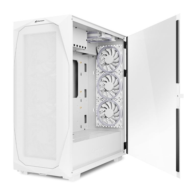 Buy Sharkoon REV300 White - Midi Tower PC Case (E-ATX/ATX/mATX/Mini-ITX) Tempere... in Cyprus, Nicosia, Limassol, Larnaka, Pafos