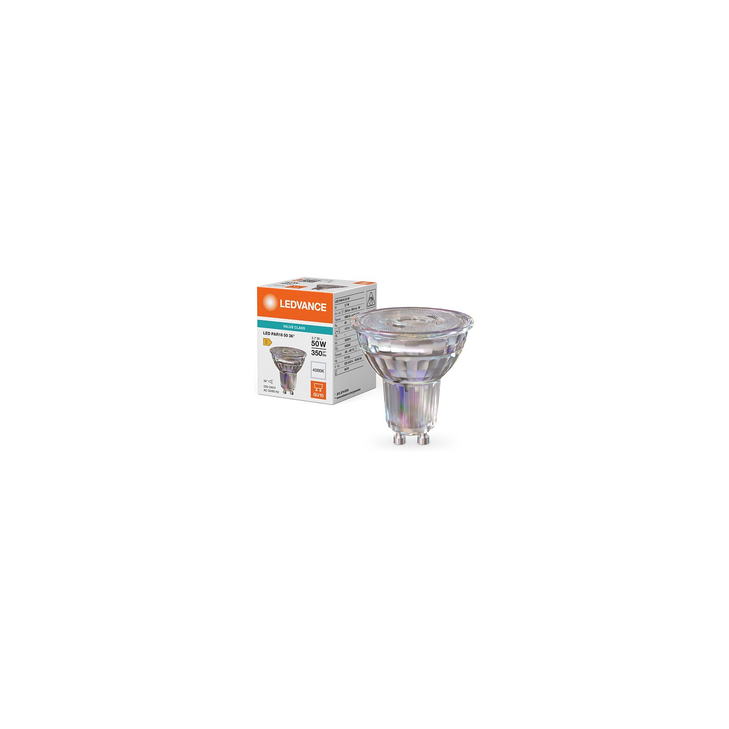Osram LED PAR16 50 36° P 3.7W 840 GU10 LED-Reflektorlampen PAR16 mit Retrofit-Stec — Buy in Cyprus with Fast Delivery
