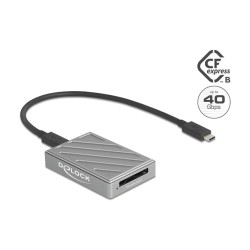Delock 40 Gbps USB Type-CTM Card Reader für CFexpress Typ B Speicherkarten — Buy in Cyprus with Fast Delivery