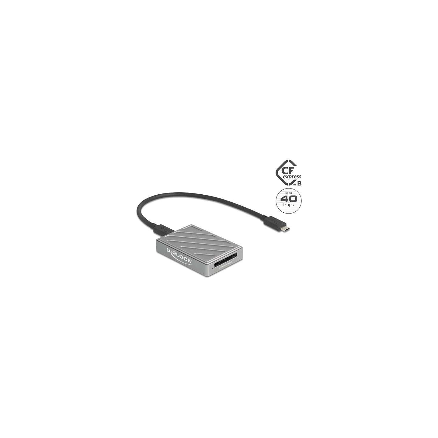 Delock 40 Gbps USB Type-CTM Card Reader für CFexpress Typ B Speicherkarten — Buy in Cyprus with Fast Delivery